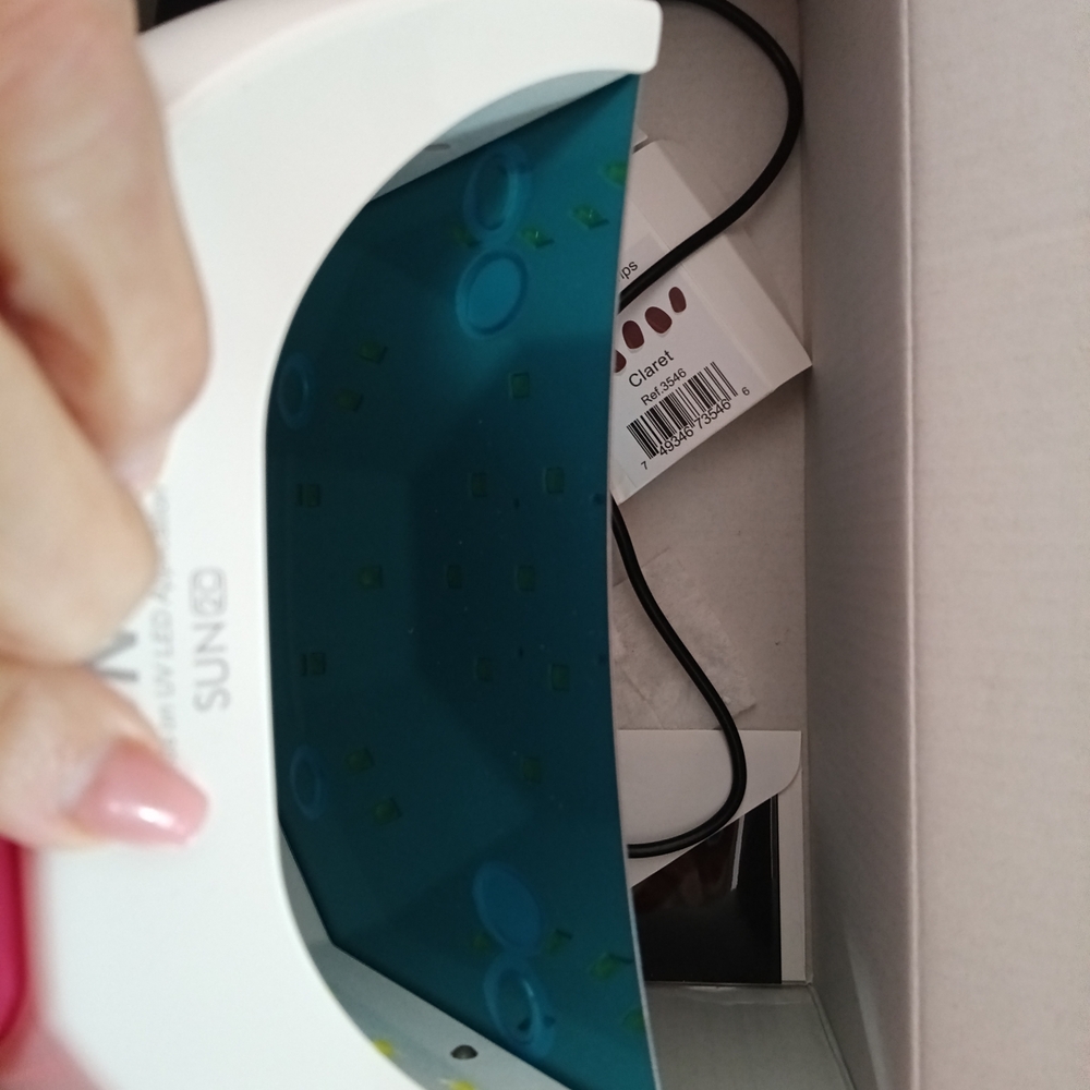 SUNUV Nail Lamp with Pink and Blue Accents - Picture 3 of 3